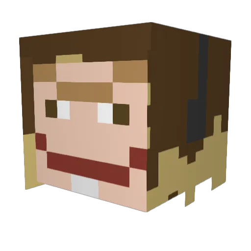 isniffcacti Minecraft avatar head, 3D render
