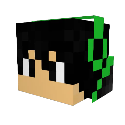 isniliam Minecraft avatar head, 3D render