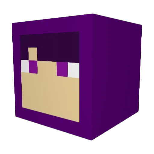 isniva Minecraft avatar head, 3D render