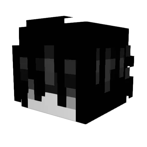 isntisnt Minecraft avatar head, 3D render