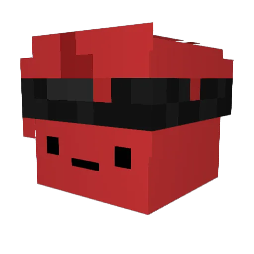 isntrid Minecraft avatar head, 3D render