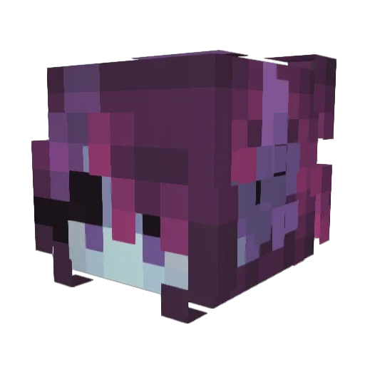 isoAlcohol Minecraft avatar head, 3D render