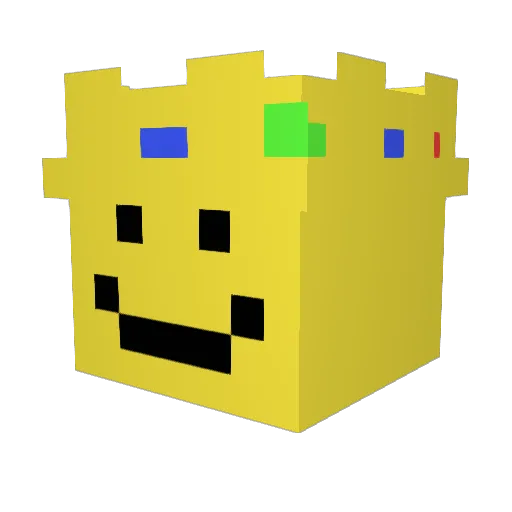 isobanaani Minecraft avatar head, 3D render