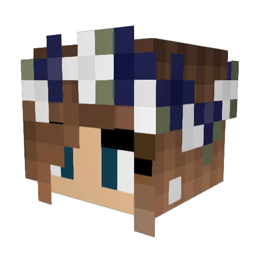 isoebl Minecraft avatar head, 3D render