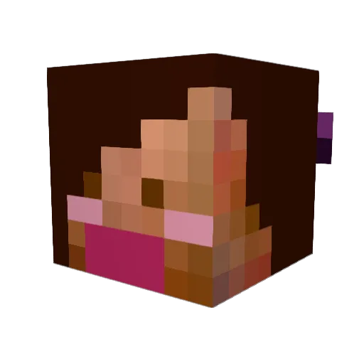 isolatedthoughts Minecraft avatar head, 3D render