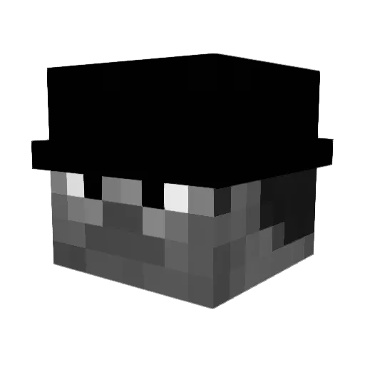isolence Minecraft avatar head, 3D render