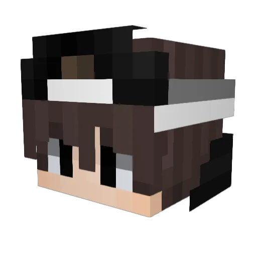 isolumia Minecraft avatar head, 3D render