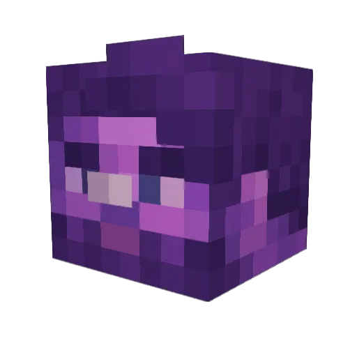 isonne Minecraft avatar head, 3D render
