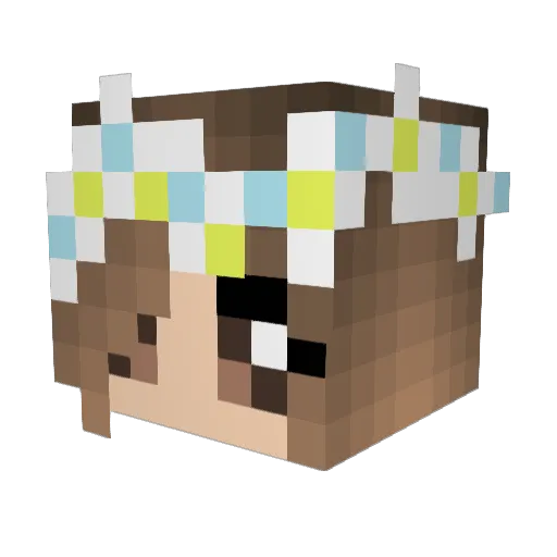 isophie13 Minecraft avatar head, 3D render