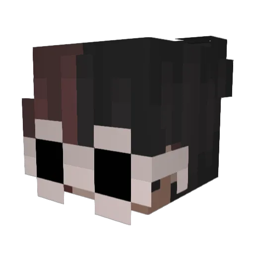 ispeedy Minecraft avatar head, 3D render