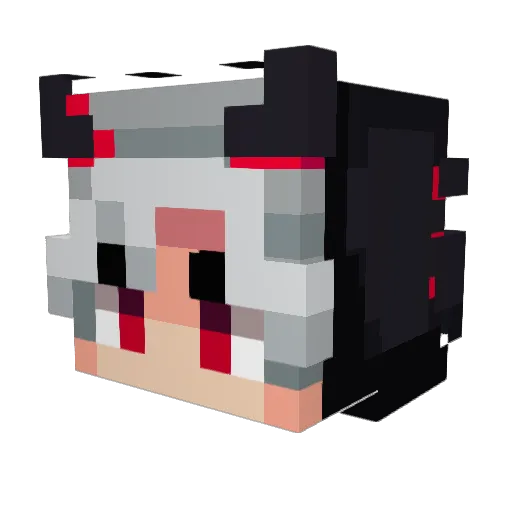 israelflash Minecraft avatar head, 3D render