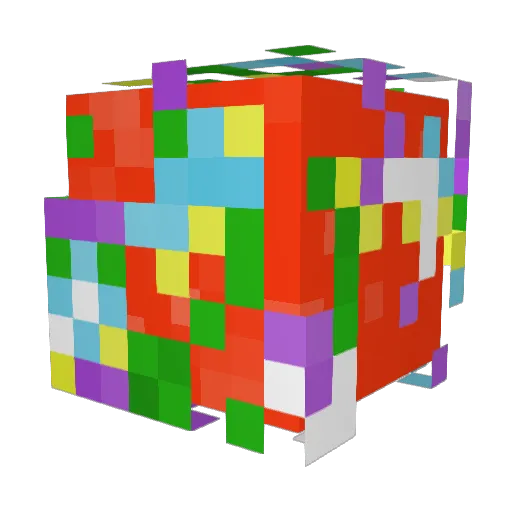 isrey Minecraft avatar head, 3D render