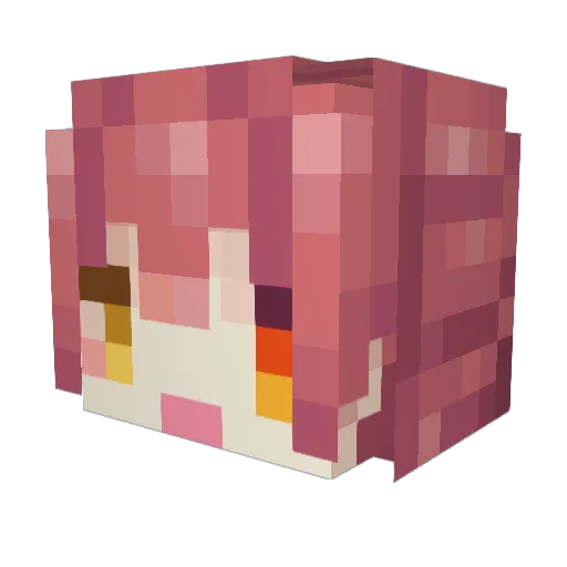issac2022 Minecraft avatar head, 3D render