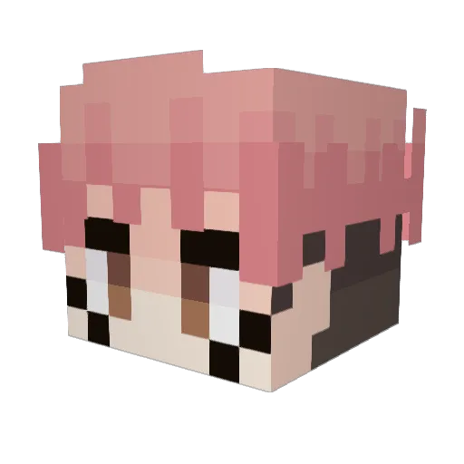 issacct Minecraft avatar head, 3D render