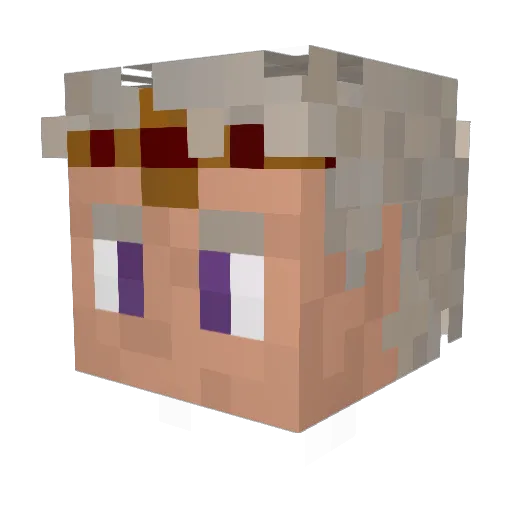 issan1 Minecraft avatar head, 3D render