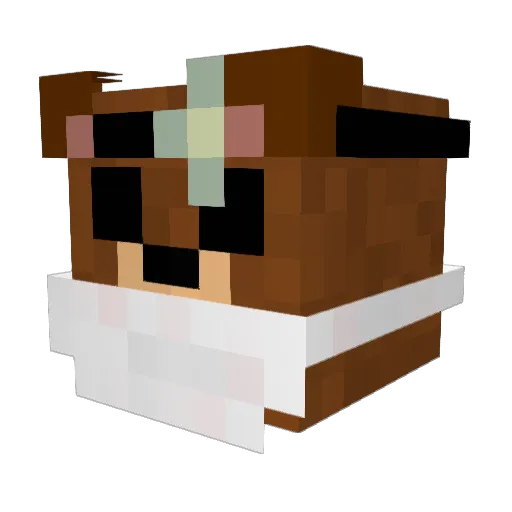 issanils Minecraft avatar head, 3D render