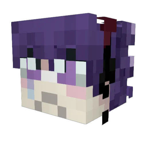 issazumi Minecraft avatar head, 3D render