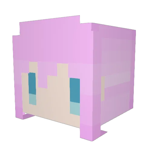 isse4649 Minecraft avatar head, 3D render