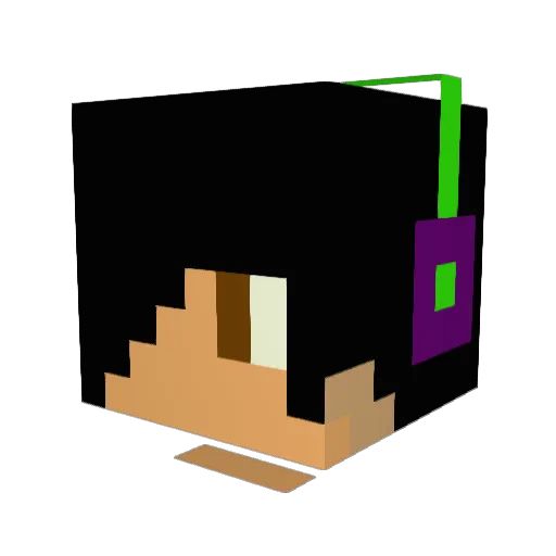 issekovsky Minecraft avatar head, 3D render