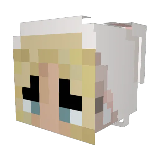 issey28 Minecraft avatar head, 3D render