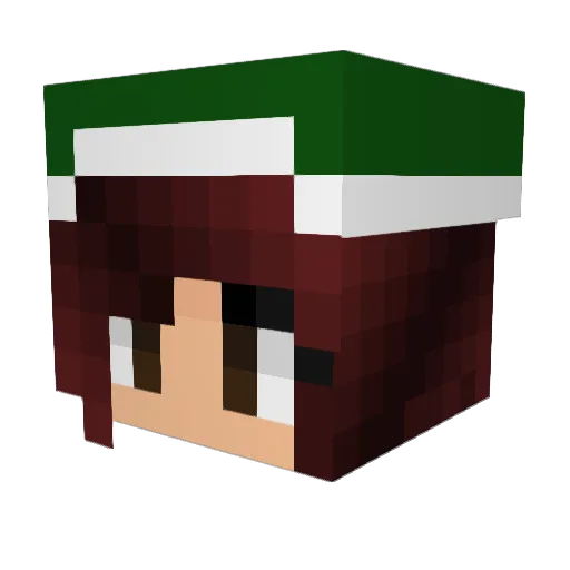 issidimi Minecraft avatar head, 3D render