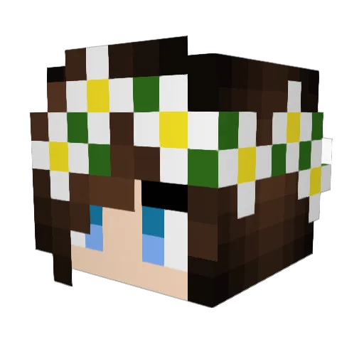 issie_bizzy Minecraft avatar head, 3D render