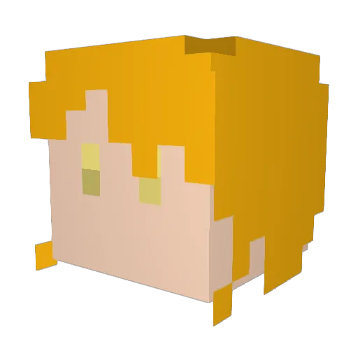 issinn1 Minecraft avatar head, 3D render
