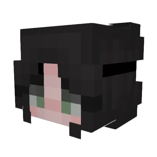 issuh Minecraft avatar head, 3D render