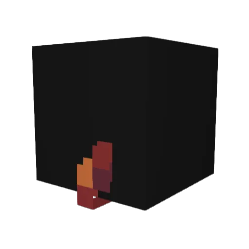 isswarm Minecraft avatar head, 3D render