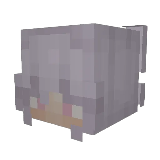 issy3 Minecraft avatar head, 3D render