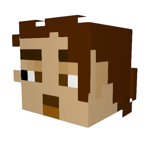issy421 Minecraft avatar head, 3D render