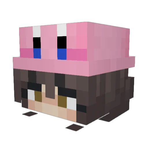 issycolonthree Minecraft avatar head, 3D render