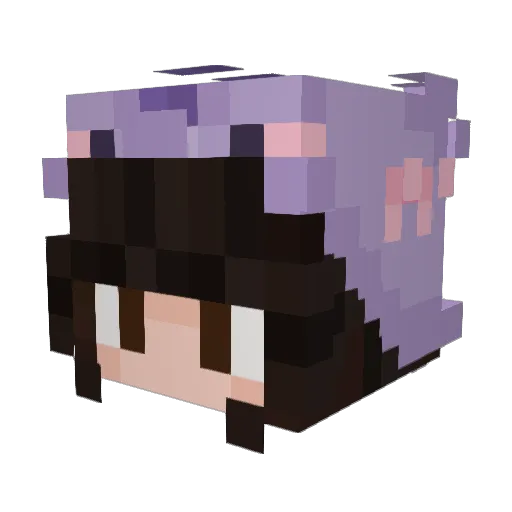 istg_samira Minecraft avatar head, 3D render