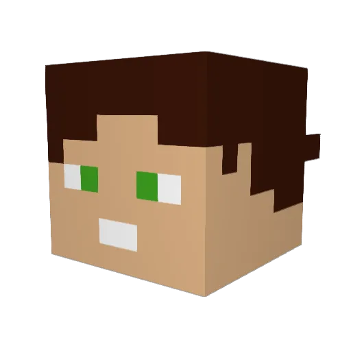 isthatallowed Minecraft avatar head, 3D render