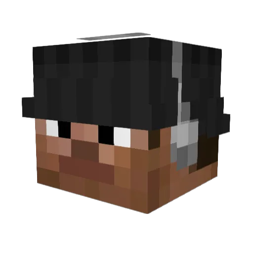 istila Minecraft avatar head, 3D render