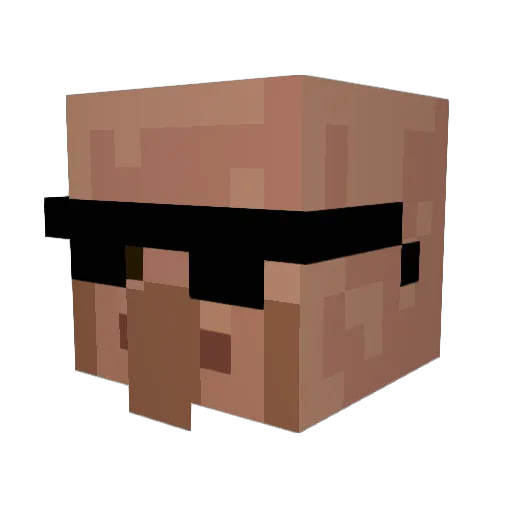 istnichts Minecraft avatar head, 3D render