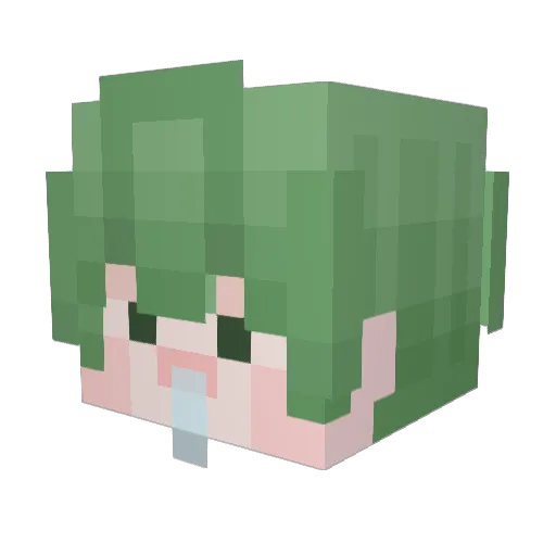 isu701 Minecraft avatar head, 3D render