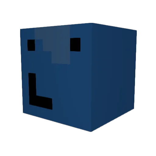 isuckatpvpbloo Minecraft avatar head, 3D render