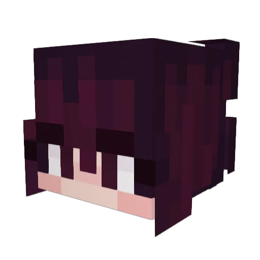 isuhe Minecraft avatar head, 3D render