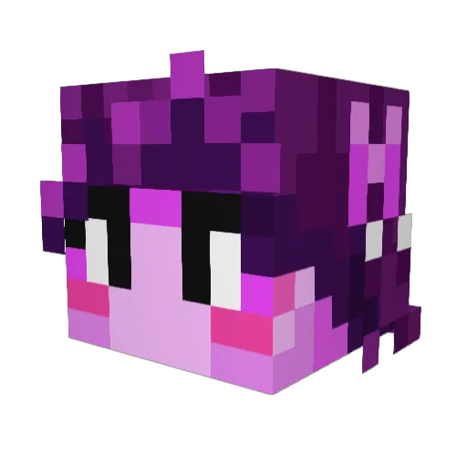 isuruFO Minecraft avatar head, 3D render