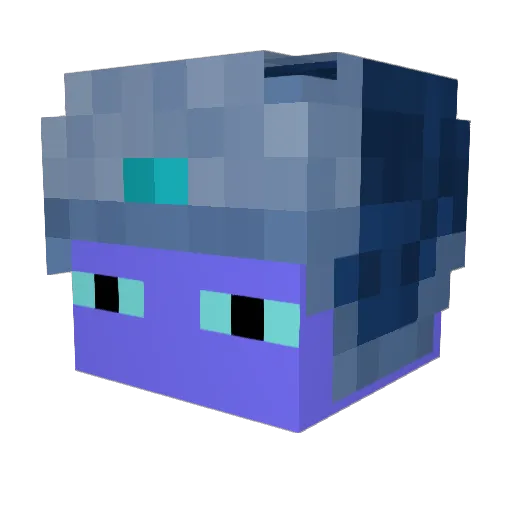 isvu Minecraft avatar head, 3D render