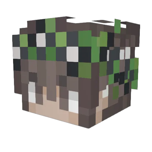 it3a Minecraft avatar head, 3D render