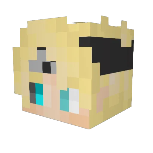 itDhia_Yt Minecraft avatar head, 3D render