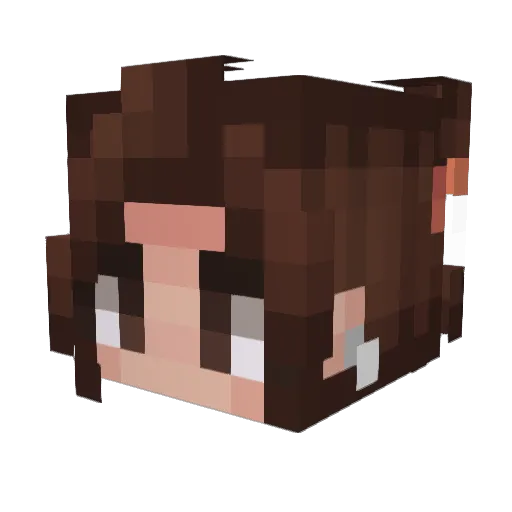 itEli Minecraft avatar head, 3D render