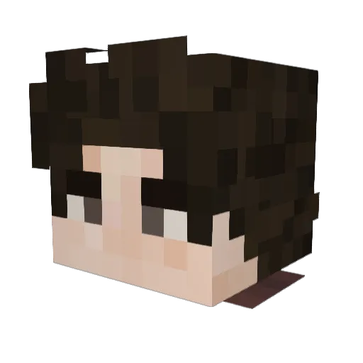 itErk Minecraft avatar head, 3D render