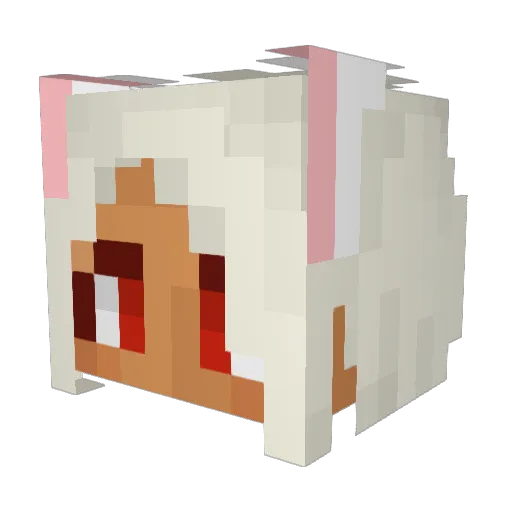 itLeek Minecraft avatar head, 3D render