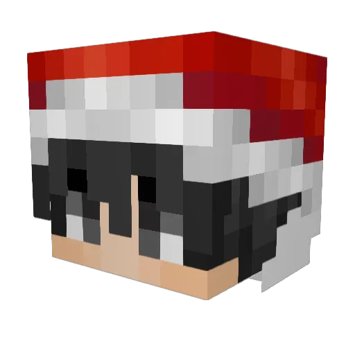 itZ_YouCef_ Minecraft avatar head, 3D render