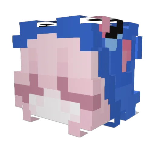 it_s_m_a_ Minecraft avatar head, 3D render