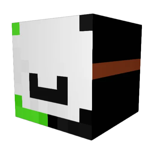 ita66 Minecraft avatar head, 3D render