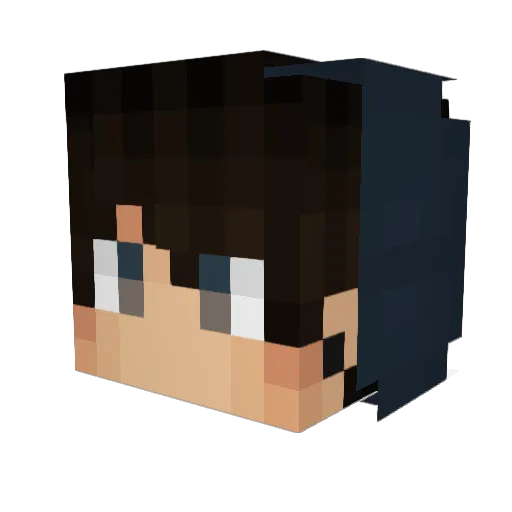 itachi023 Minecraft avatar head, 3D render